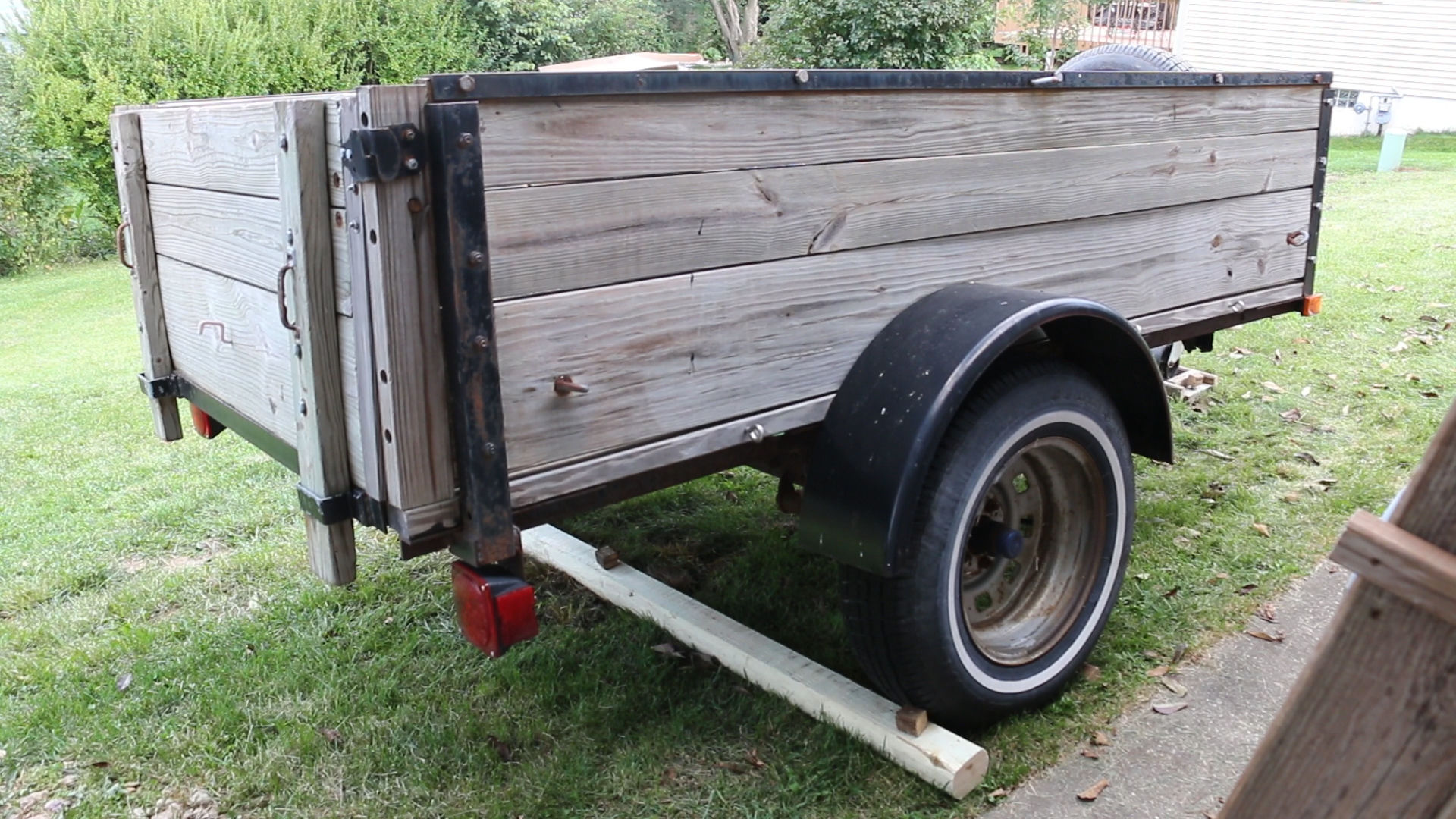 Trailer in the grass